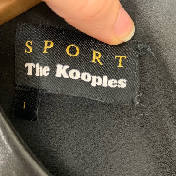 The Kooples Sport Black Shift Dress Leather - Picture 5 of 9